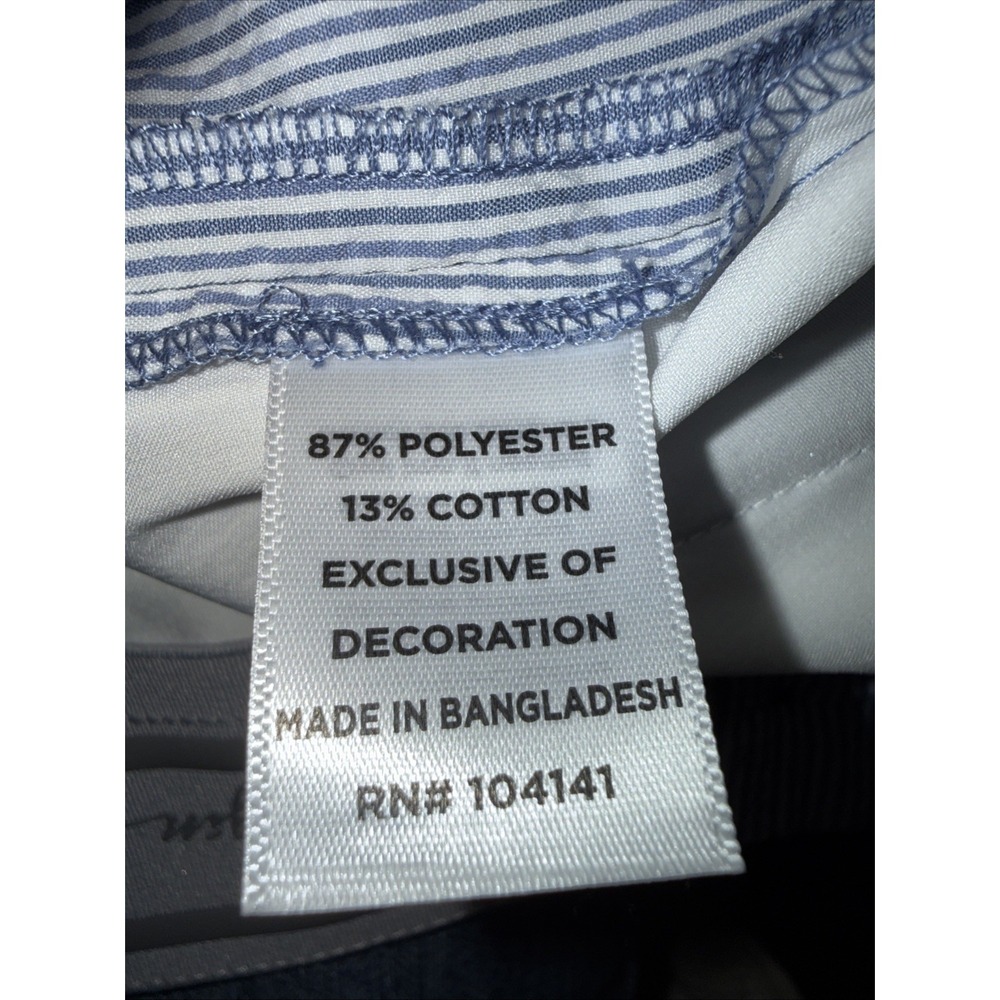 Walter Hagen Shorts Men's Blue Striped 9" Inseam Majors 11 Golf Chino Striped 30 - Picture 5 of 5